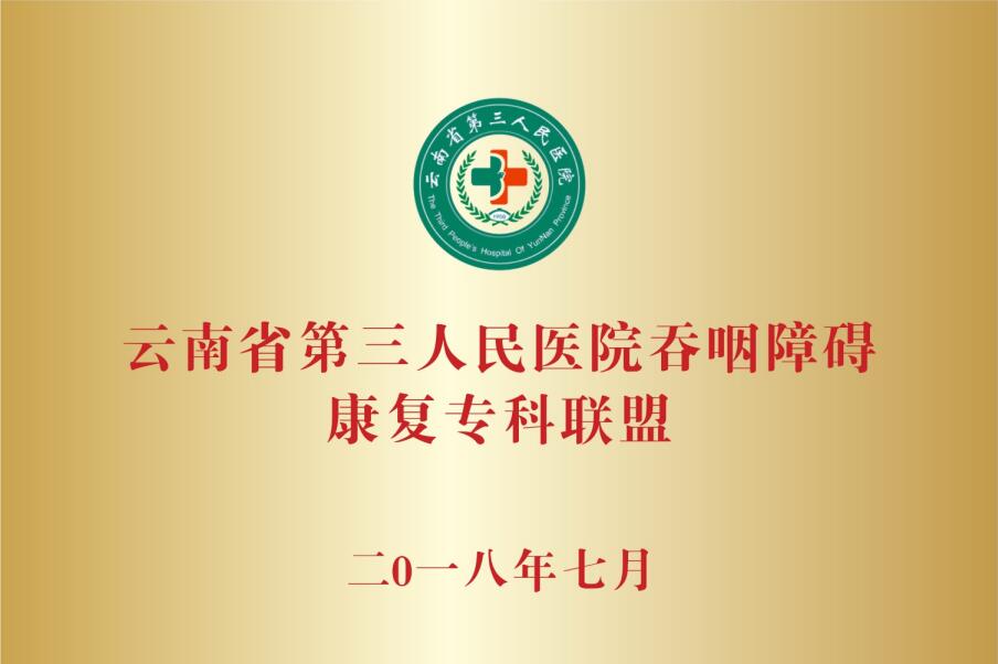 云南省第三人民医院吞咽障碍康复专科联盟